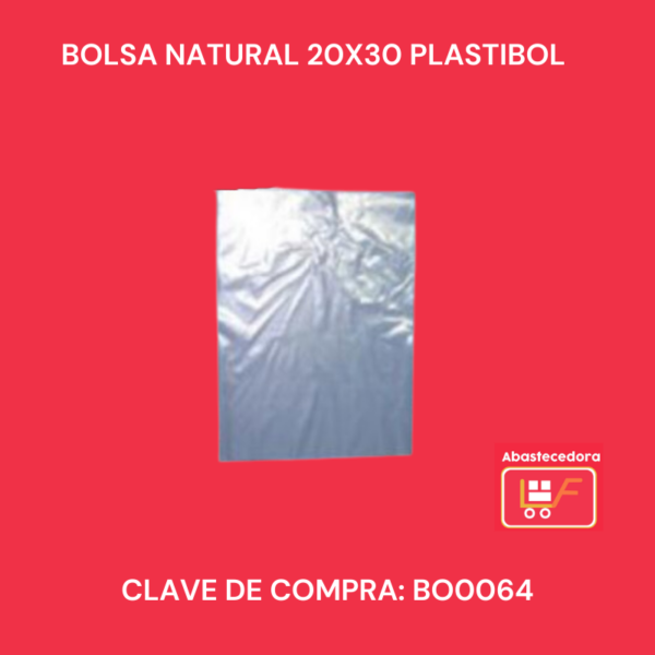 Bolsa natural 20x30 Plastibol