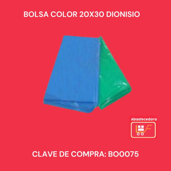 Bolsa color 20x30 Dionisio