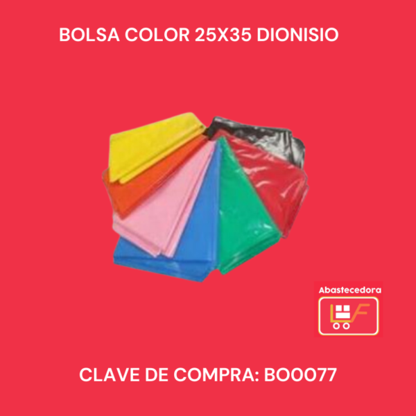 Bolsa color 25x35 Dionisio