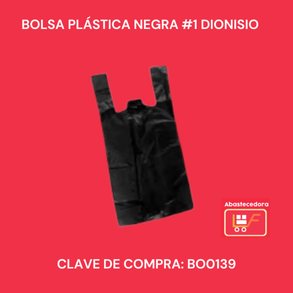 Bolsa plástico negra #1 Dionisio