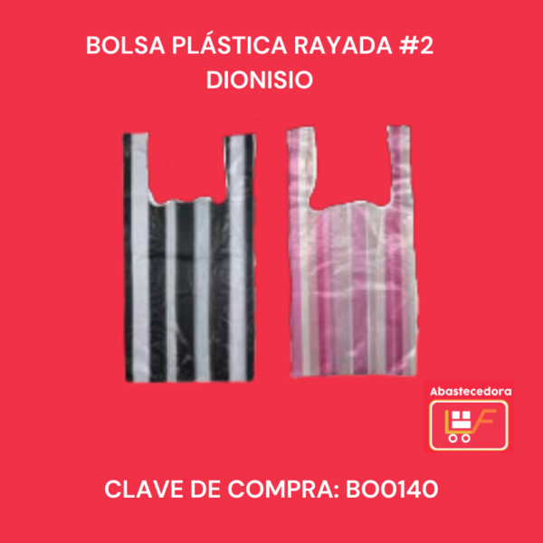 Bolsa plástica rayada #2 Dionisio