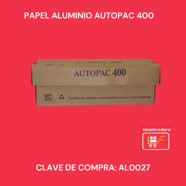 Papel Aluminio Autopac 400