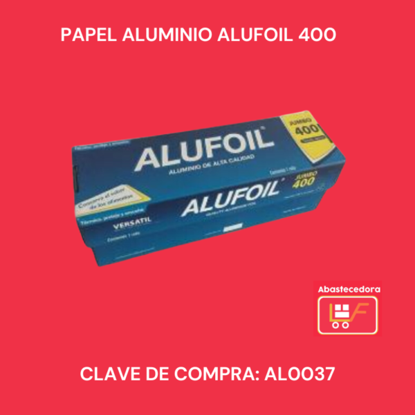 PAPEL ALUMINIO ALUFOIL 400