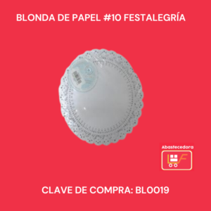 Blonda de Papel #10 Festalegría