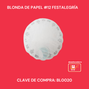Blonda de papel #12 Festalegría