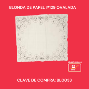 Blonda de Papel #129 Ovalada Festalegría