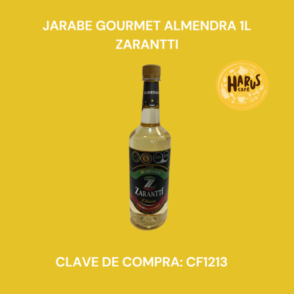Jarabe Gourmet Almendra 1L Zarantti