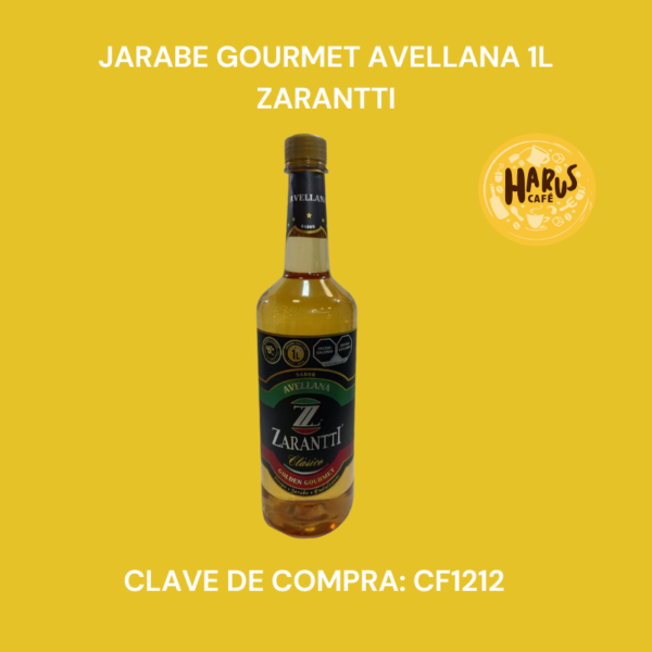 Jarabe Gourmet Avellana 1L Zarantti