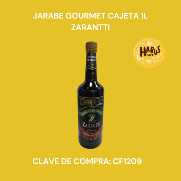 Jarabe Gourmet Cajeta 1L Zarantti