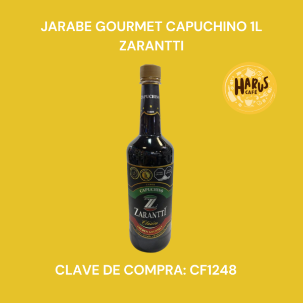 Jarabe Gourmet Capuchino 1 L Zarantti