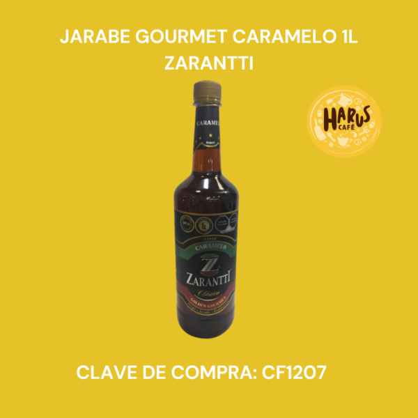 Jarabe Gourmet Caramelo 1L Zarantti