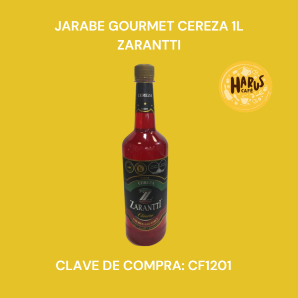 Jarabe Gourmet Cereza 1L Zarantti