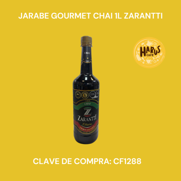 Jarabe Gourmet Chai 1L Zarantti