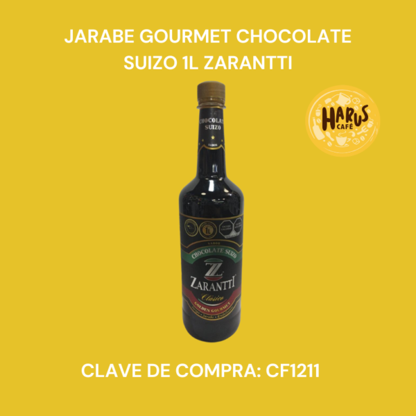 Jarabe Gourmet Chocolate Suizo 1L Zarantti