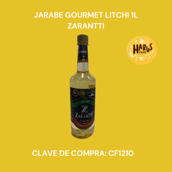 Jarabe Gourmet Litchi 1L Zarantti