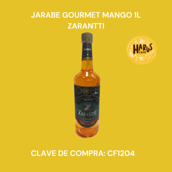 Jarabe Gourmet Mango 1L Zarantti