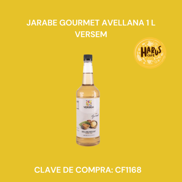Jarabe Gourmet Avellana 1L Versem