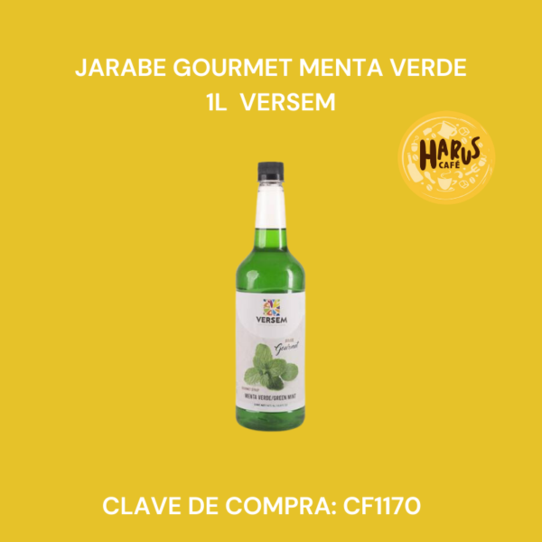 Jarabe Gourmet Menta Verde 1L Versem