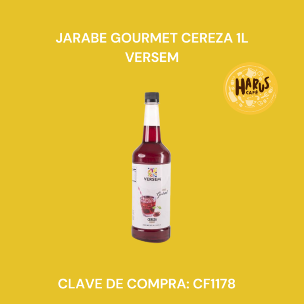 Jarabe Gourmet Cereza 1L Versem