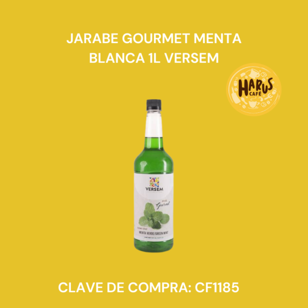 Jarabe Gourmet Menta Blanca 1L Versem