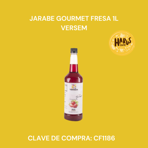 Jarabe Gourmet Fresa 1L Versem