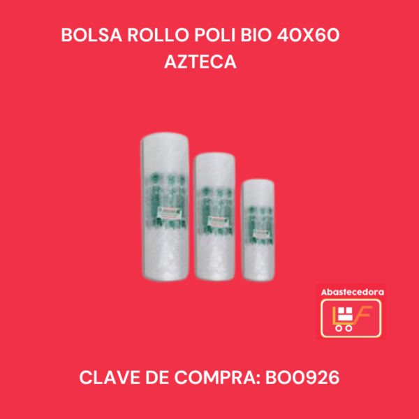 Bolsa Rollo Poli Bio 40x60 Azteca