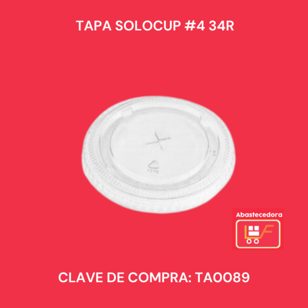 Tapa Solocup #4 34R