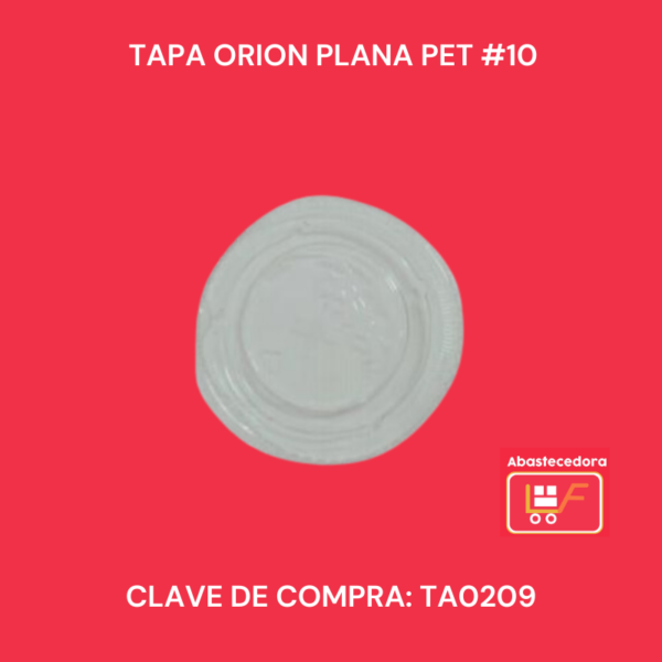 Tapa Orión Plana Pet #10