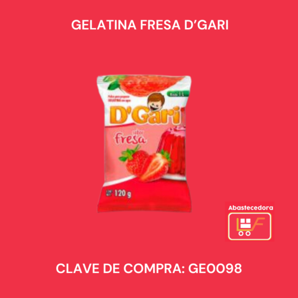 Gelatina Fresa D'Gari