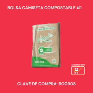 Bolsa Camiseta Compostable #1
