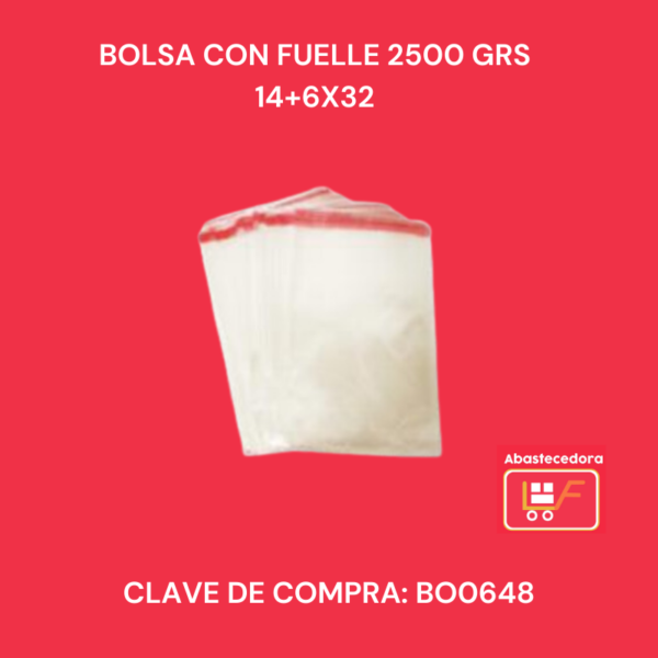 Bolsa Con Fuelle 2500 grs 14 6x32