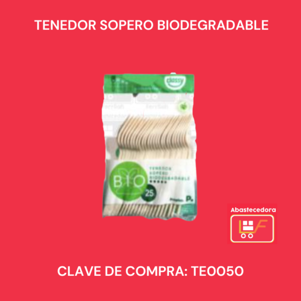 Tenedor Sopero Biodegradable