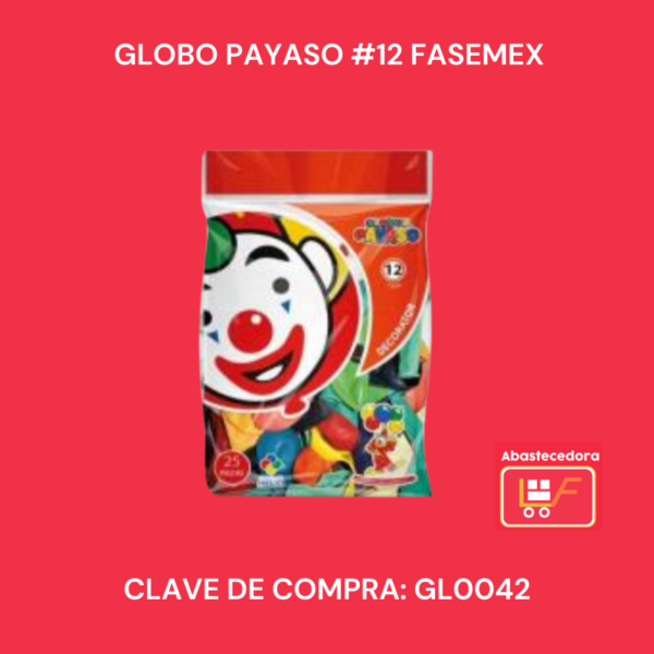 Globo Payaso #12 Fasemex