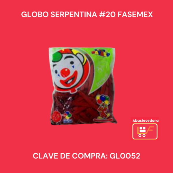 Globo Serpentina #20 Fasemex
