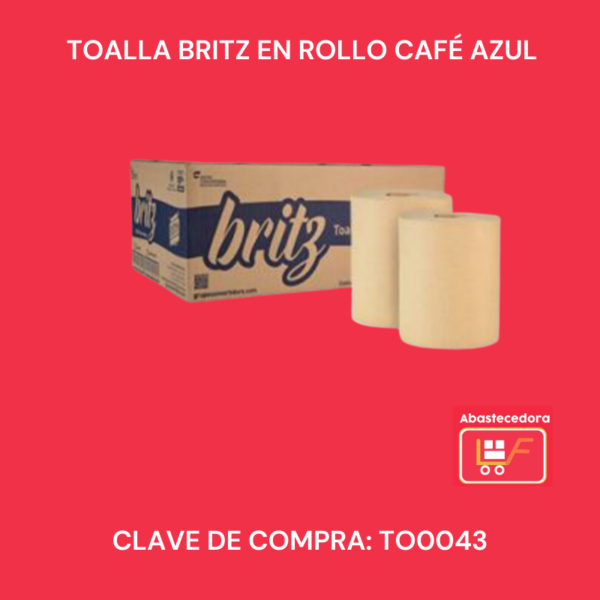Toalla Britz en Rollo Café Caja Azul