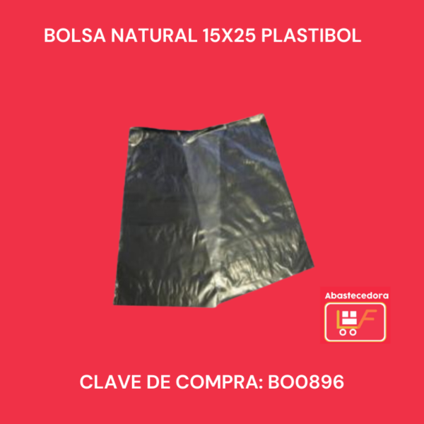 Bolsa Natural 15x25 Plastibol