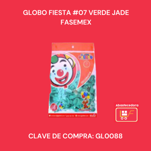 Globo Fiesta #7 Verde Jade Fasemex