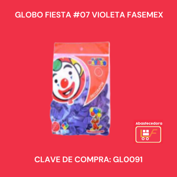 Globo Fiesta #7 Violeta Fasemex