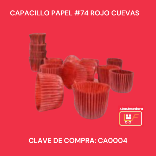 Capacillo Papel #74 Rojo Cuevas
