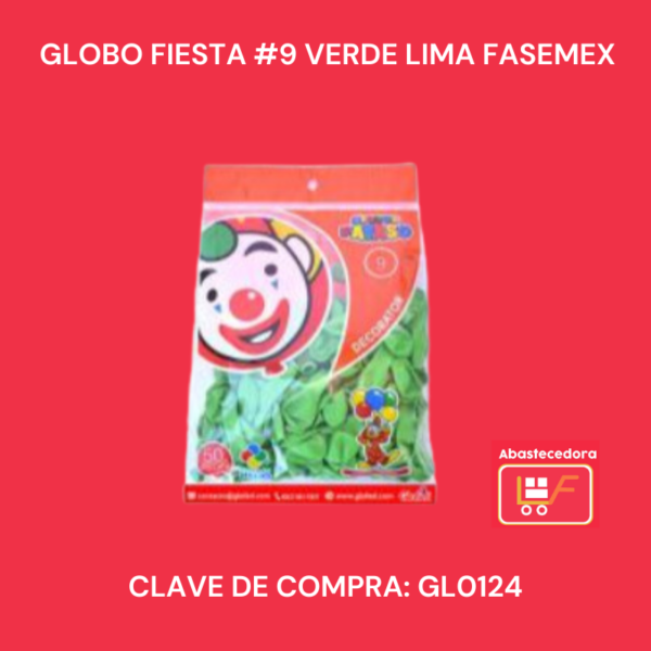 Globo Fiesta #9 Verde Lima Fasemex