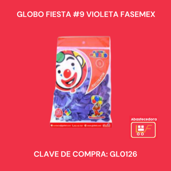 Globo Fiesta #9 Violeta Fasemex