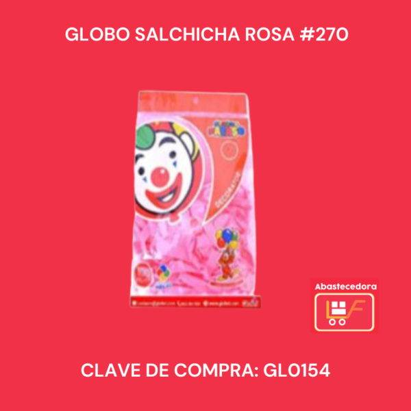 Globo Salchicha Rosa #270