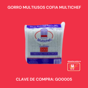 Gorro Multiusos Cofia Multichef