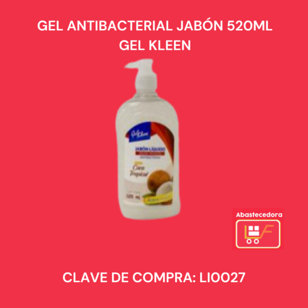 Gel Antibacterial Jabón 520ml Gel Kleen