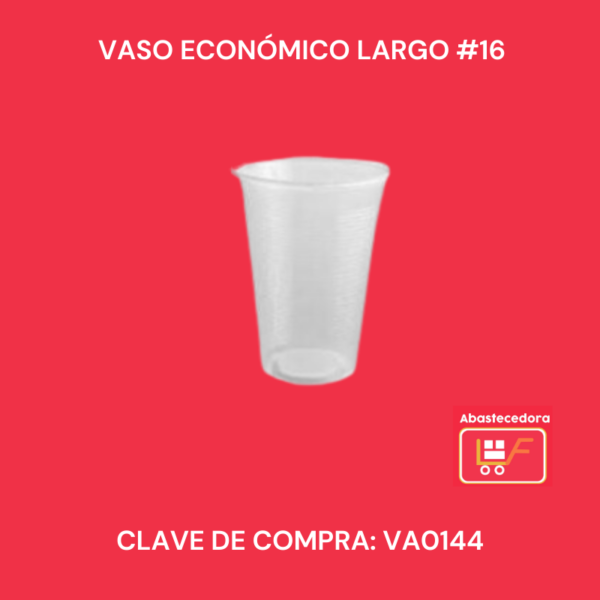 Vaso Económico Largo #16