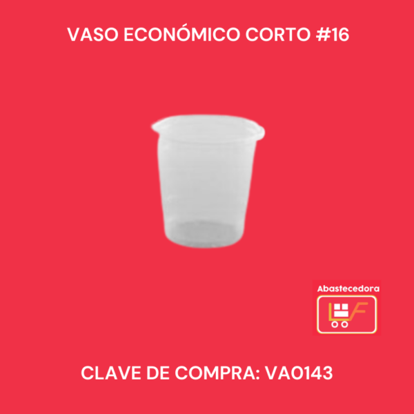 Vaso Económico Corto #16