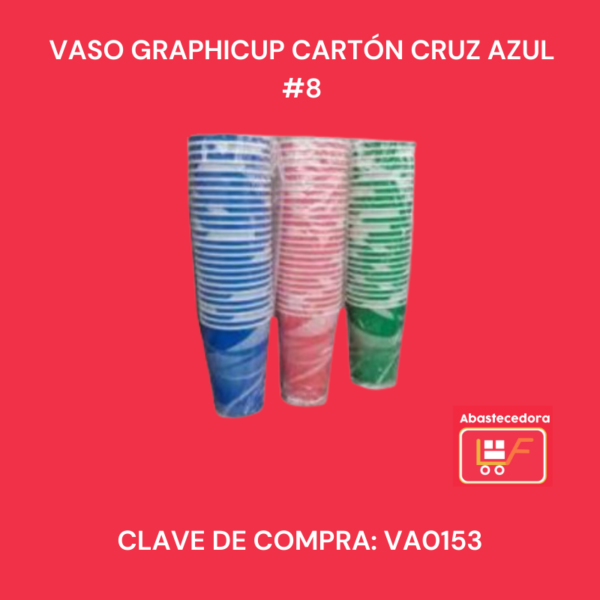 Vaso Cartón Graphicup Cruz Azul #8