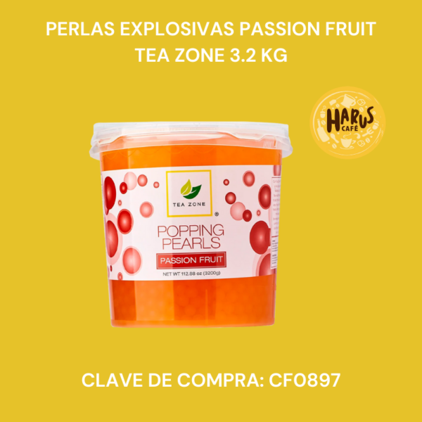 Perlas Explosivas Passion Fruit Tea Zone 3.2kg