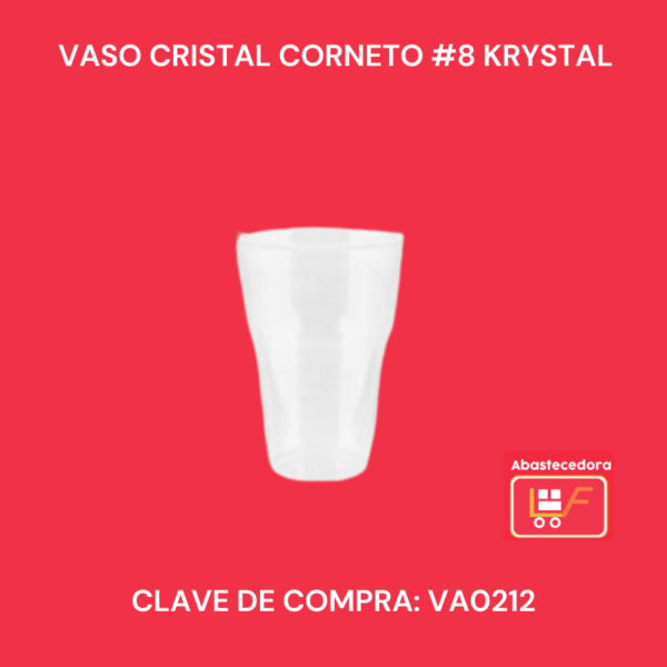 Vaso Cristal Corneto #8 Krystal