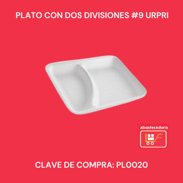 Plato con dos divisiones #9 Urpri